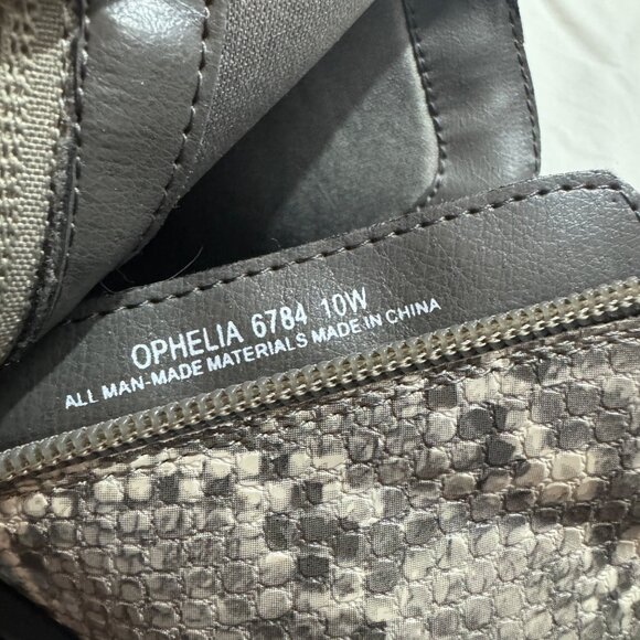 Cloudwalkers Women's Ophelia Snake Print Ankle Booties Size 10W Faux Leather - Picture 3 of 8